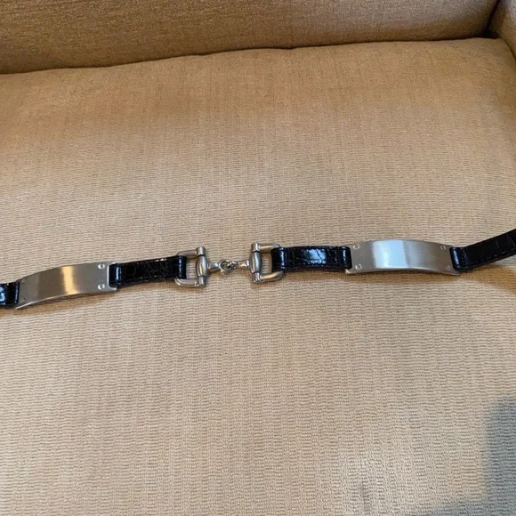 Streets Ahead Horsebit Croc Leather Belt - Picture 10 of 16